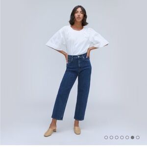 Everlane Women's Straight Leg Jeans - Dark Blue